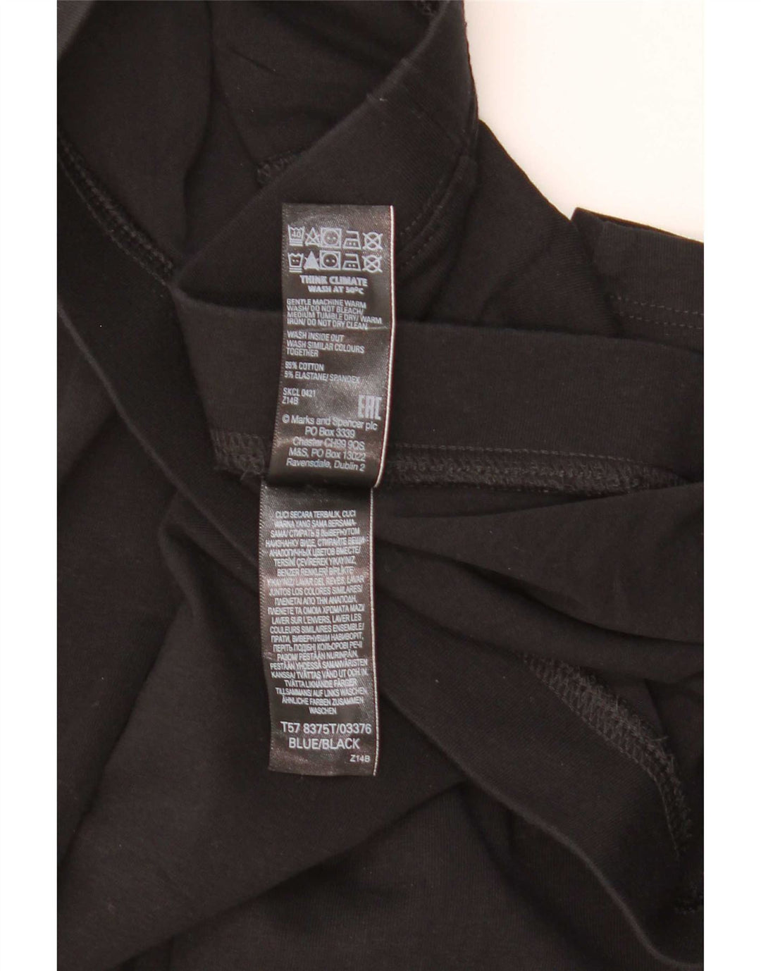Женские леггинсы Marks & Spencer UK 18 XL, черные, хлопковые