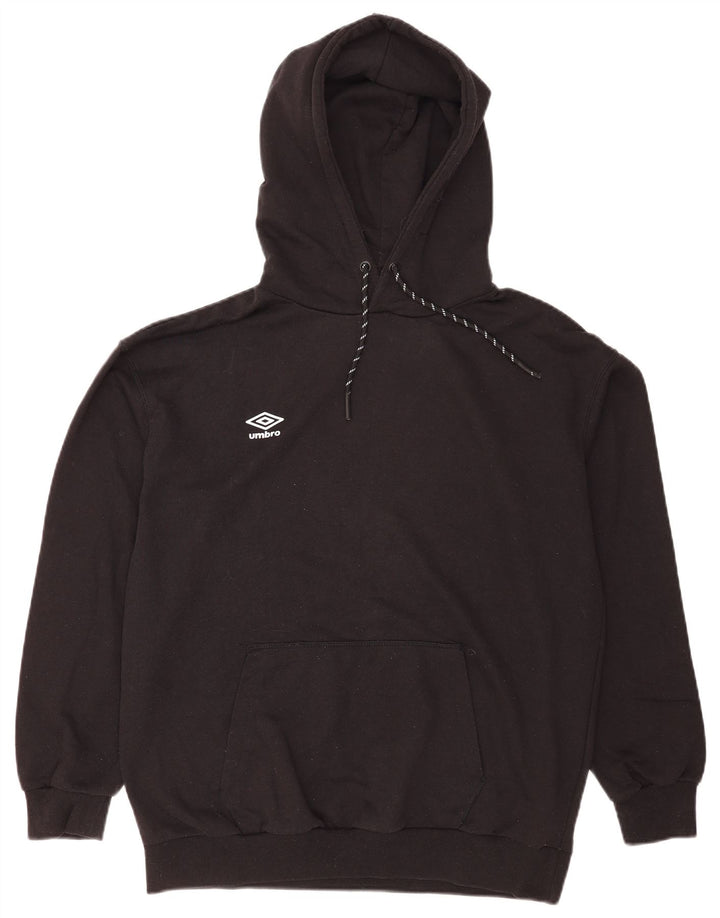 Мужской джемпер с капюшоном Umbro, средний черный, хлопок