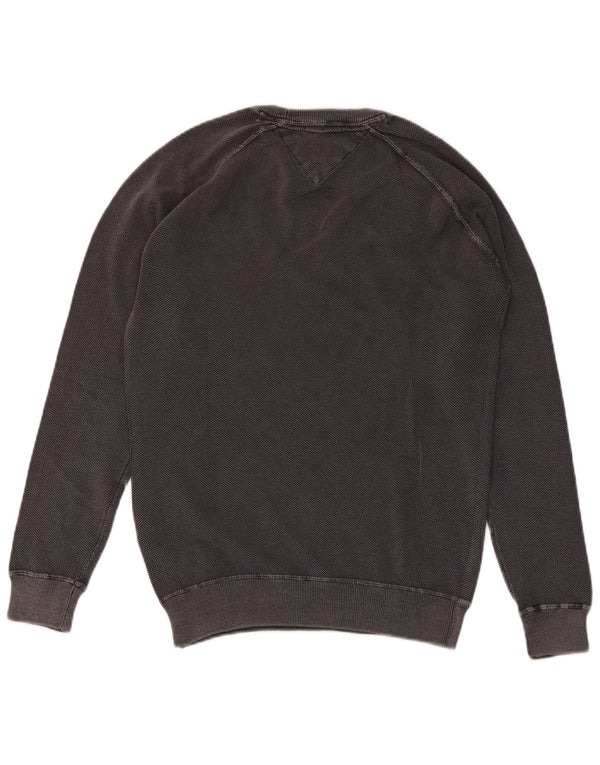 TOMMY HILFIGER Мужской свитшот, маленький серый хлопковый джемпер