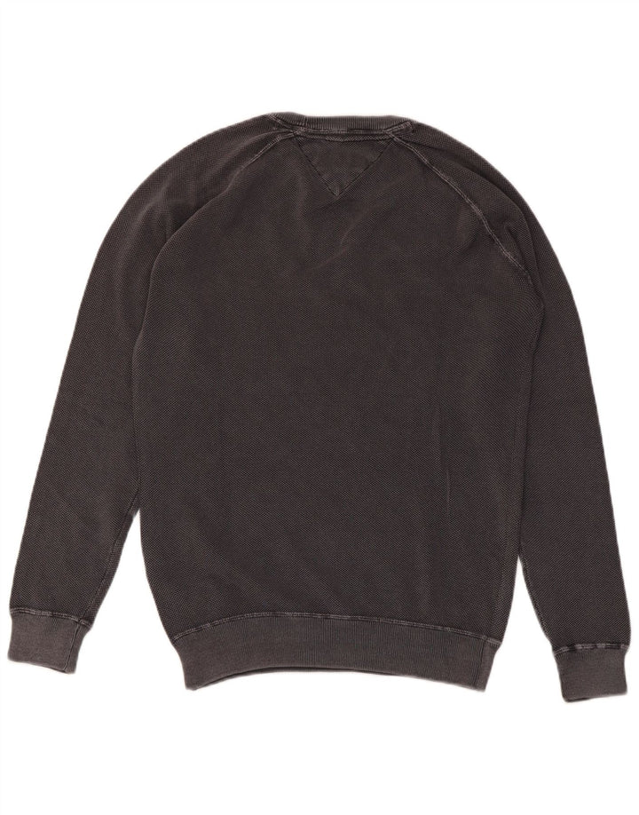 TOMMY HILFIGER Мужской свитшот, маленький серый хлопковый джемпер