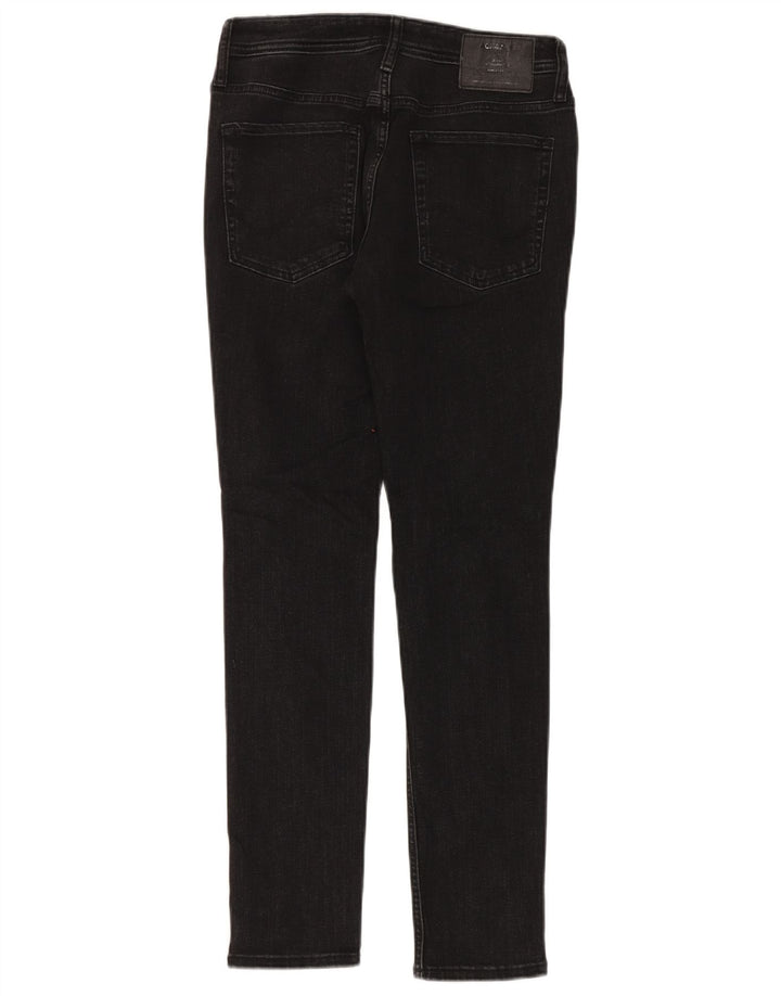 Мужские потертые узкие джинсы Jack & Jones W32 L30, черный хлопок