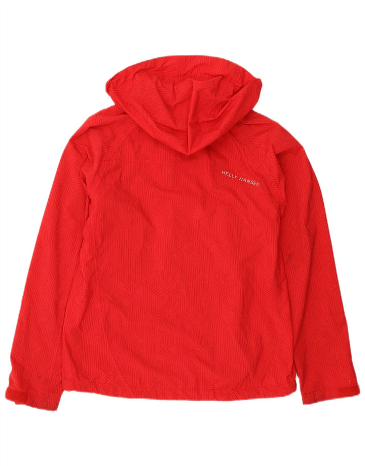 Мужская дождевик с капюшоном Helly Hansen UK 36, маленький красный из полиамида