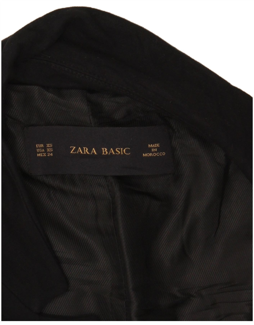Женский открытый пиджак большого размера Zara UK 6 XS, черный