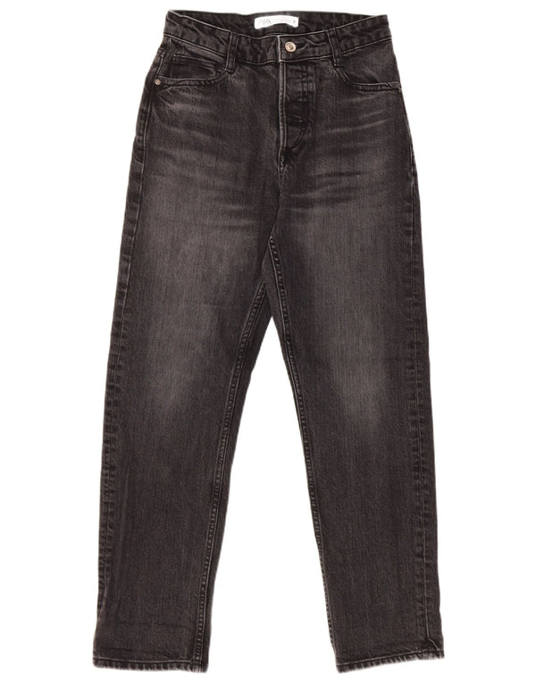 Женские зауженные джинсы Zara EU 36 XS W26 L27, черный хлопок