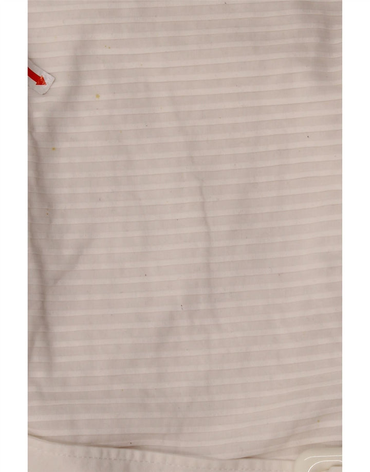 NARACAMICIE Женская блузка без рукавов, топ UK 8, маленькая белая хлопковая полоска