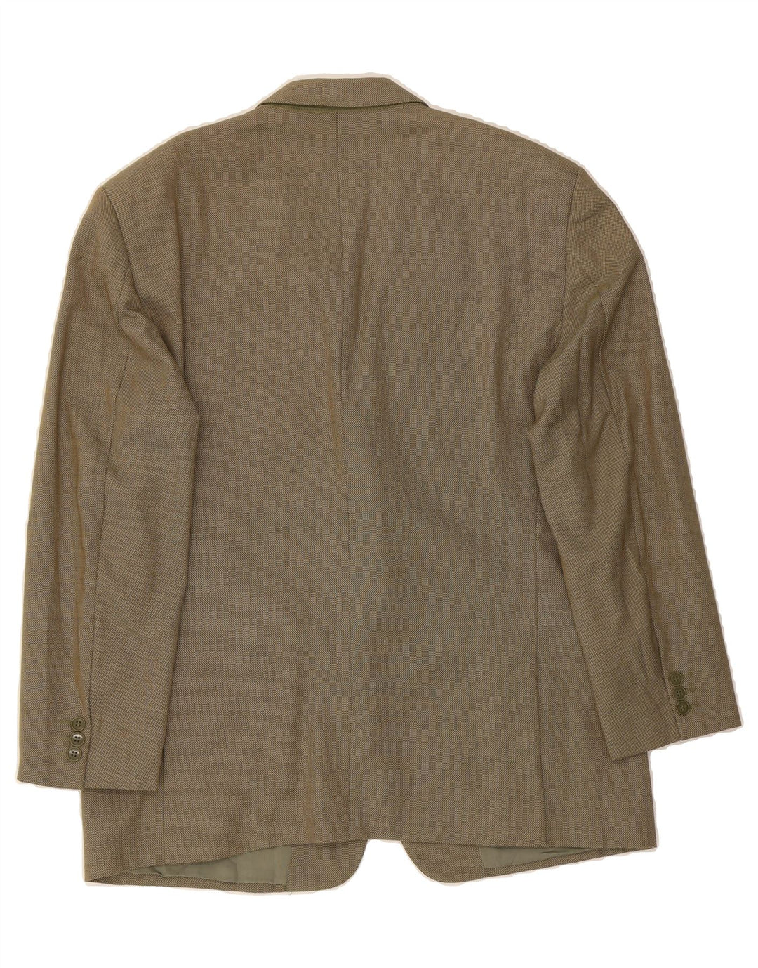 PIERRE CARDIN Mens 3 Button Blazer Jacket IT 54 2XL Khaki Wool Vintage Pierre Cardin and Second-Hand Pierre Cardin from Messina Hembry 