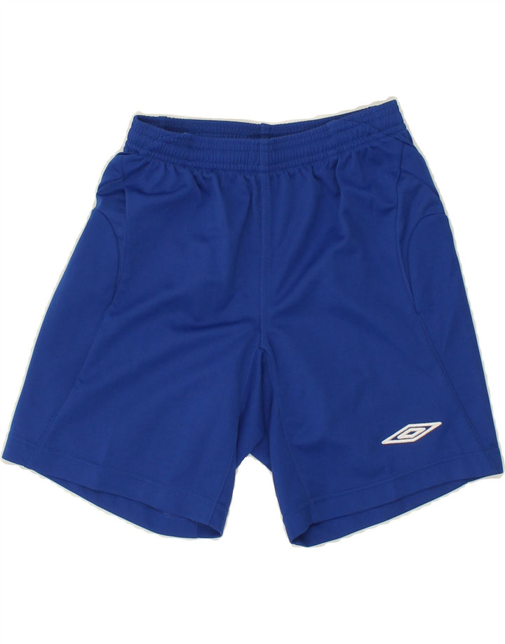 UMBRO Boys Sport Shorts 6-7 Years Medium Blue Polyester Vintage Umbro and Second-Hand Umbro from Messina Hembry 