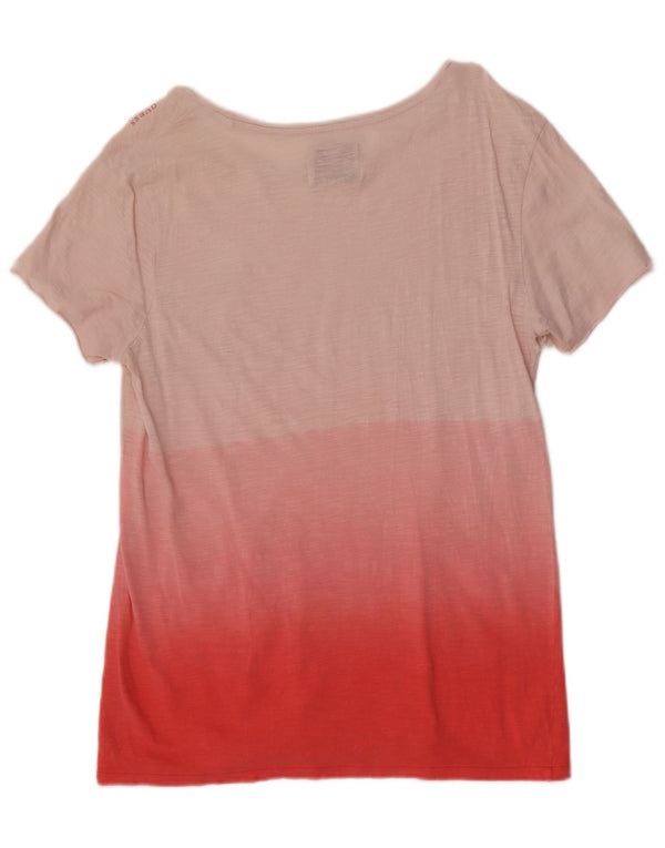 Мужская футболка Guess Top UK 36 XS, розовая, хлопок с цветными блоками