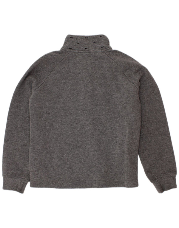 Джемпер с рисунком на молнии для мальчиков Nike, 5–6 лет, хлопковый средний серый цвет