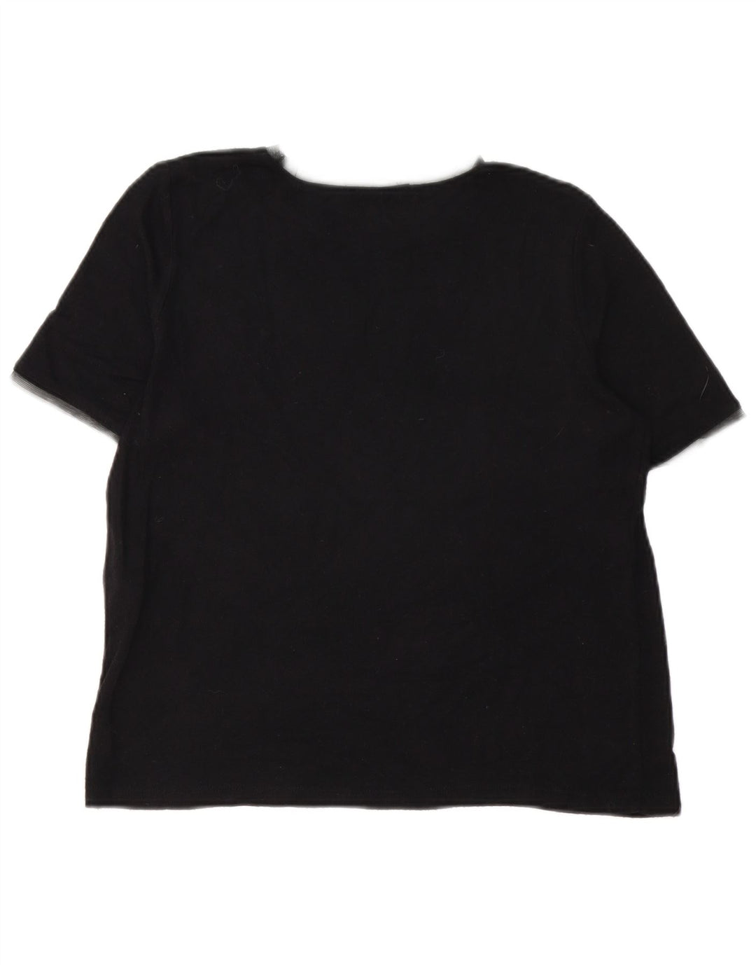 Женская футболка Zara Top UK 12 Medium, черная из вискозы