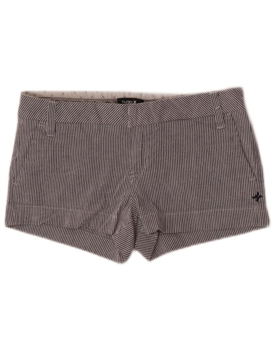 Женские шорты Hurley US 7 Medium W32, хлопок в синюю полоску