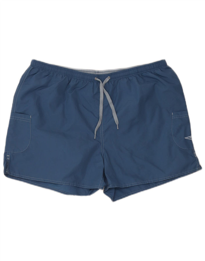 Мужские спортивные шорты Umbro, большие синие нейлоновые