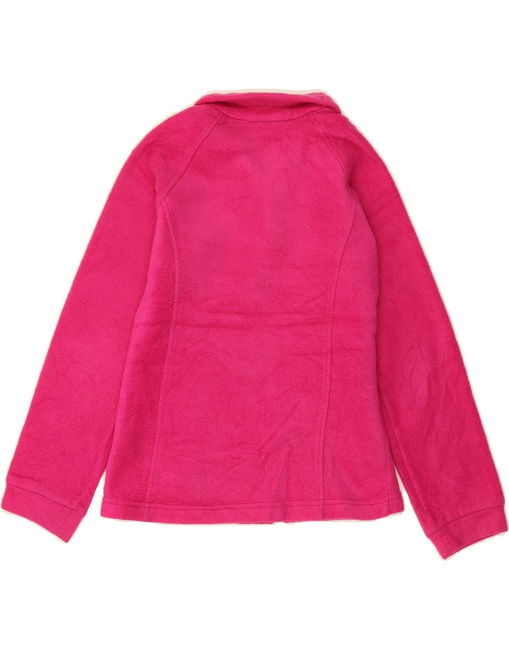 COLUMBIA Girls Fleece Jacket 13-14 Years Medium Pink Polyester Vintage Columbia and Second-Hand Columbia from Messina Hembry 