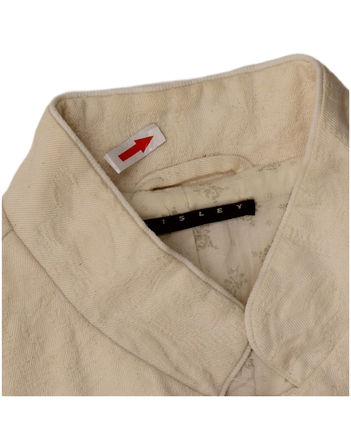 SISLEY Женское пальто IT 42 Medium Off White Хлопок