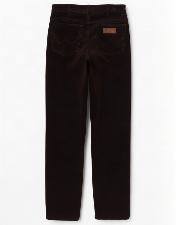 Мужские вельветовые брюки Wrangler Texas Stretch Straight W32 L34, черный хлопок