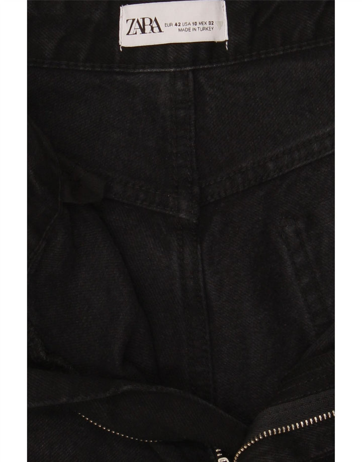 Женские свободные джинсы Zara EU 42, большие W32 L28, черные