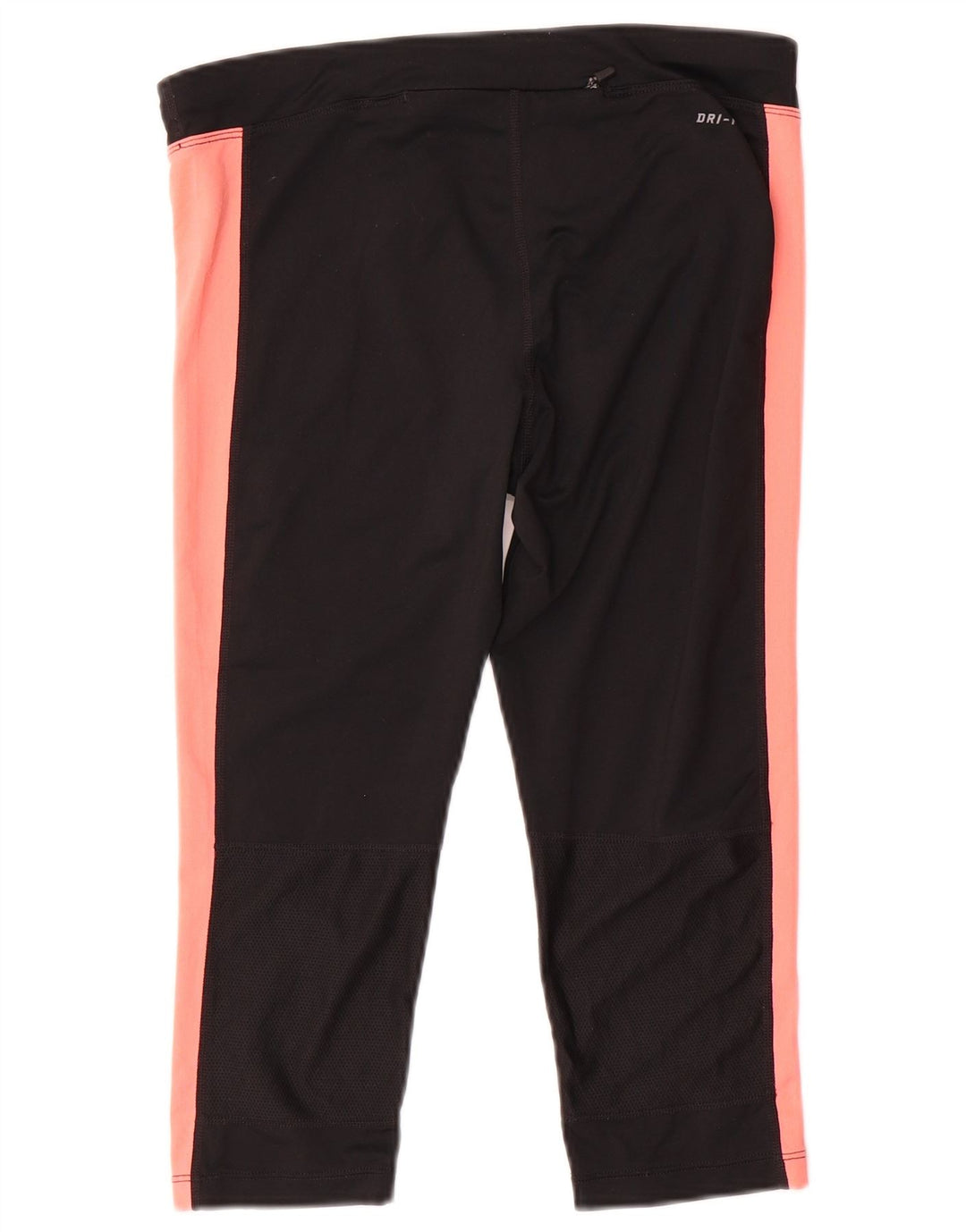 Женские леггинсы-капри Nike Dri Fit UK 14, средние черные цветные блоки