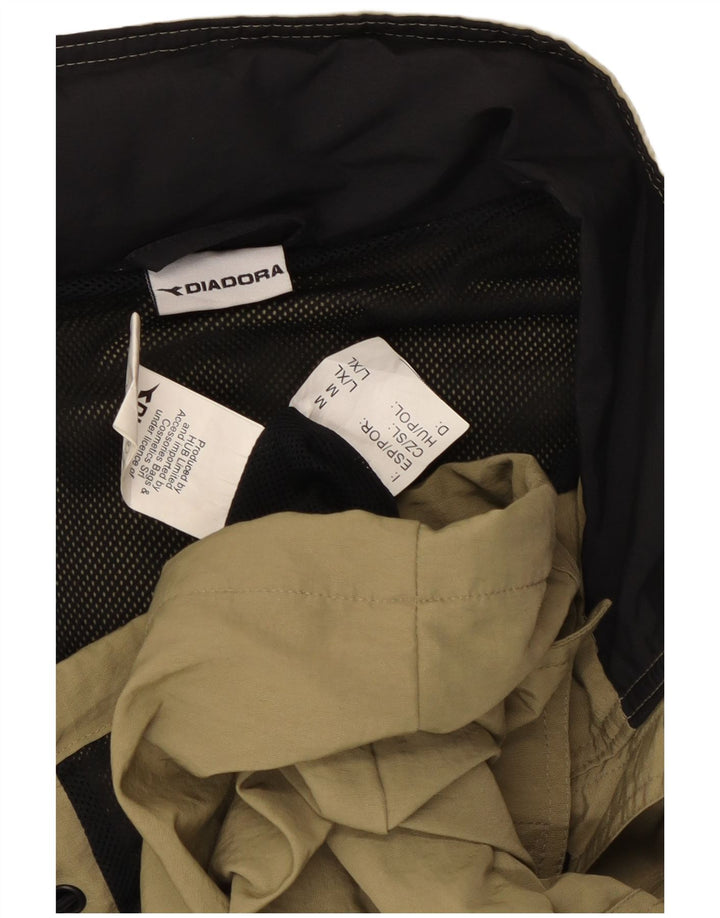 Мужская дождевик Diadora с капюшоном UK 40, большой цвет хаки, полиамид