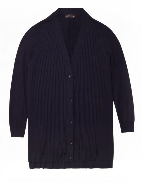 Женский удлиненный кардиган Marks & Spencer UK 18 XL Темно-синий из вискозы