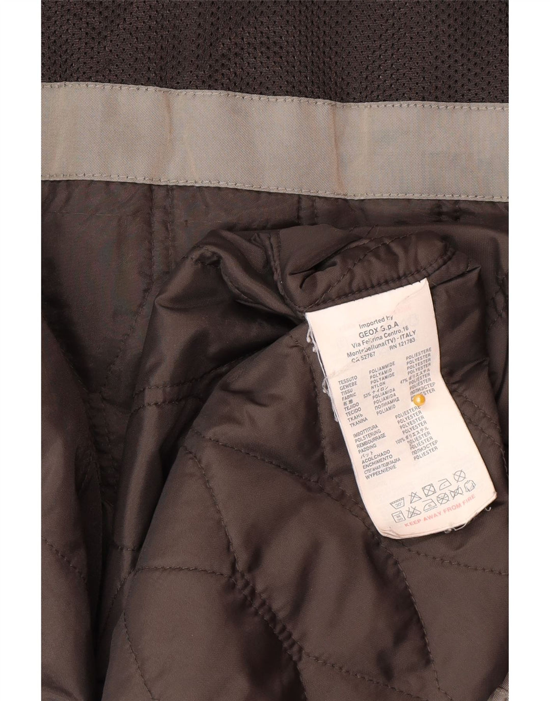 Мужская куртка Geox Respira Utility UK 46 3XL Серый полиамид