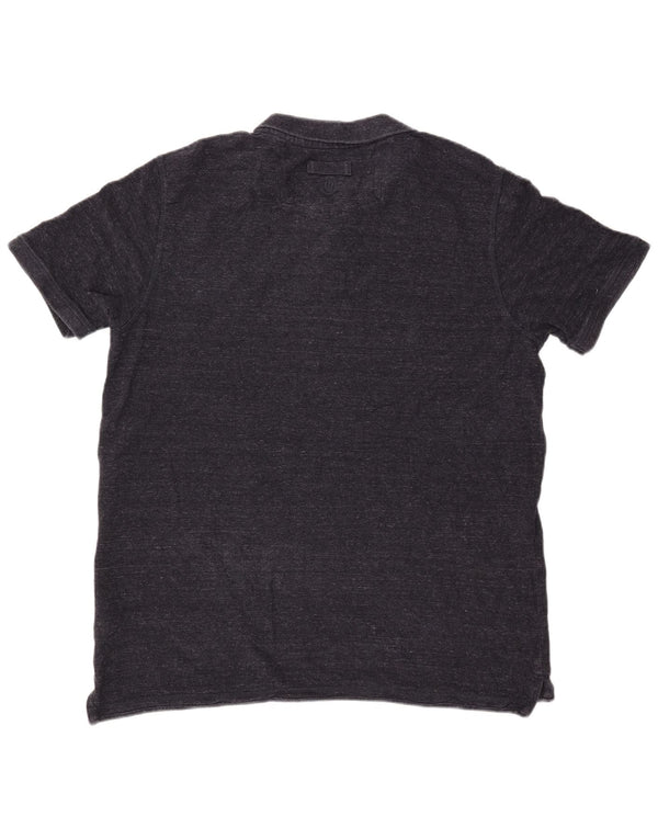 Мужская рубашка-поло FAT FACE 2XL, темно-синяя, хлопковая в крапинку