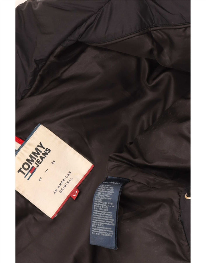 Мужская стеганая куртка Tommy Hilfiger UK 34 XS черная из полиамида