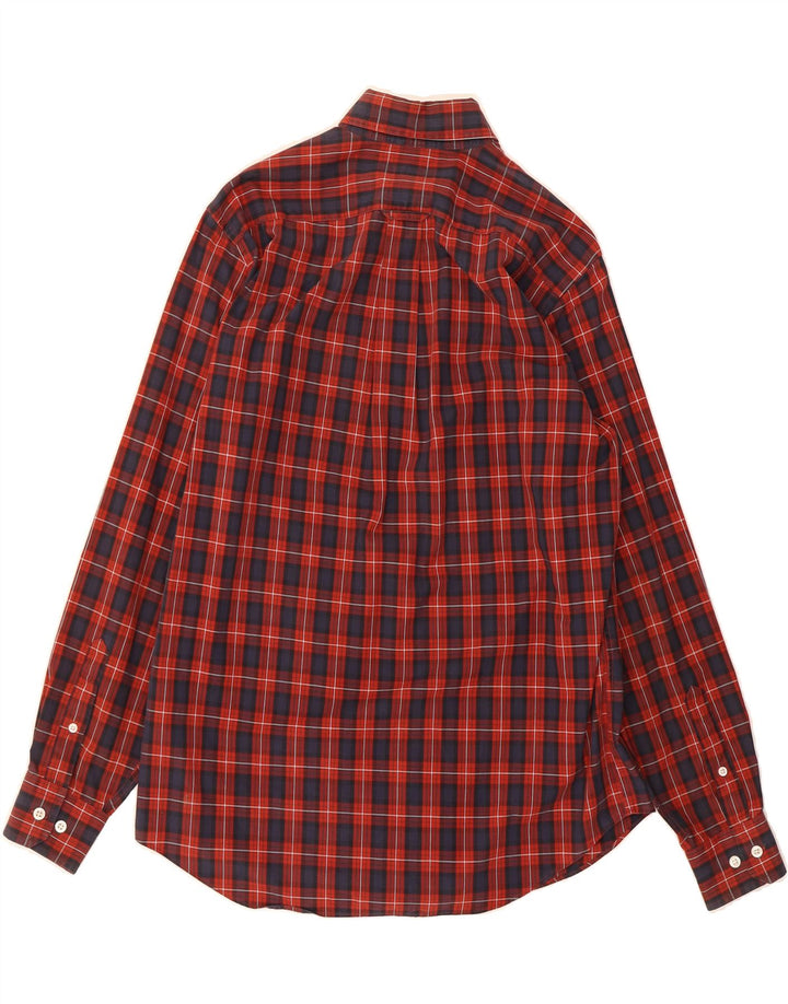 NAUTICA Mens Shirt Small Red Check Cotton Vintage Nautica and Second-Hand Nautica from Messina Hembry 