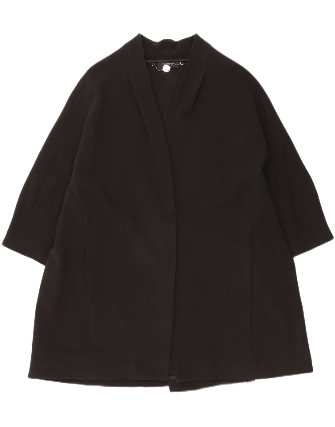 Женское открытое пальто большого размера Marks & Spencer UK 18 XL, черное