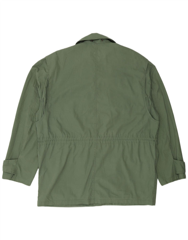 Винтажная мужская куртка UK 42 XL, зеленый полиэстер