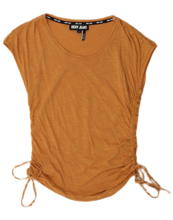 Женская блузка Dkny Top UK 10, маленькая коричневая в крапинку