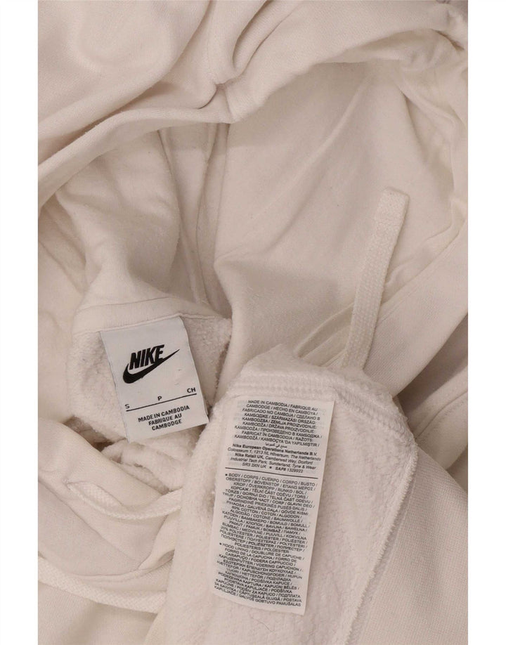 Мужской джемпер с капюшоном Nike, маленький белый, хлопковый
