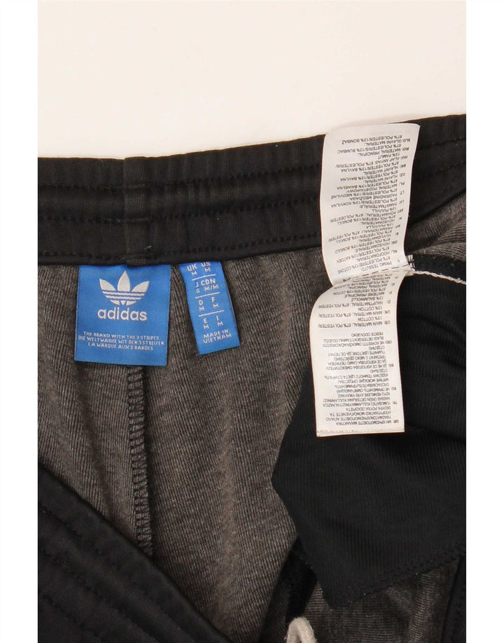 Мужские спортивные шорты Adidas среднего размера из полиэстера черного цвета