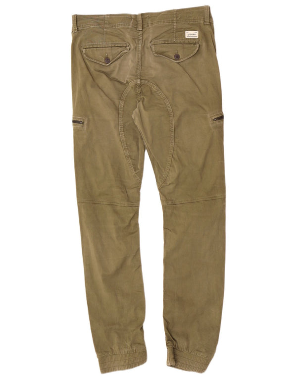 Мужские брюки-карго Jack & Jones Anti Fit Joggers W31 L29, хлопок цвета хаки