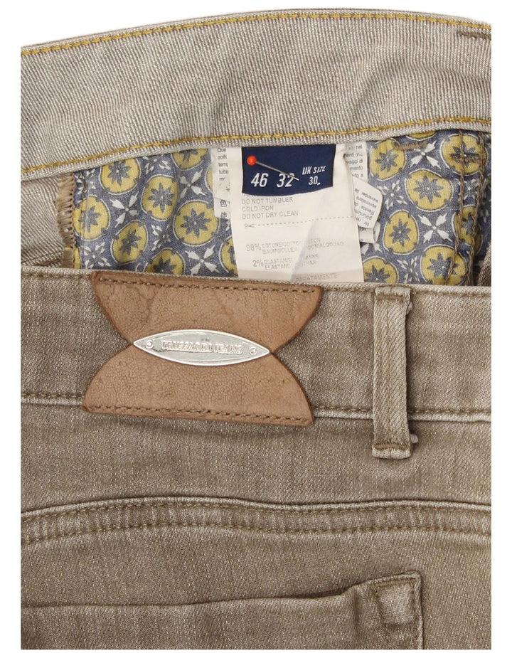 Женские узкие джинсы Trussardi W30 L29, бежевый хлопок