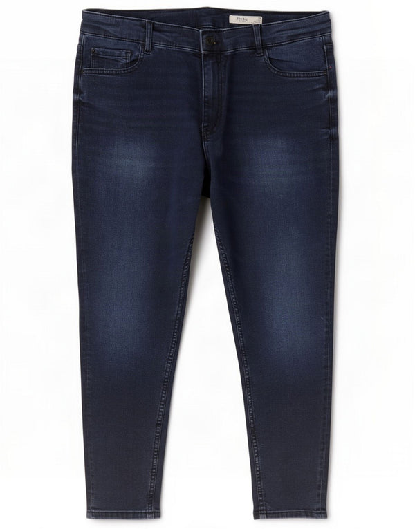 Женские джинсы скинни Topshop The Lily UK 18 XL W34 L25 Темно-синие хлопковые