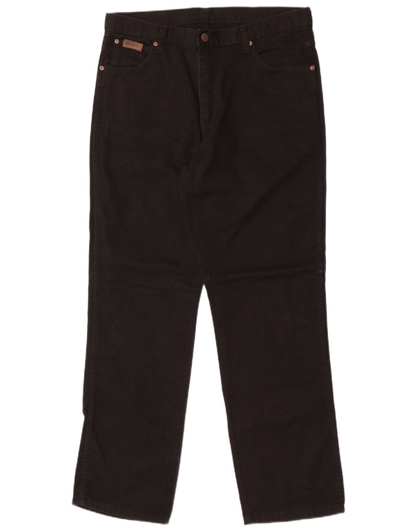Мужские прямые джинсы Wrangler Ohio W36 L32, черный хлопок