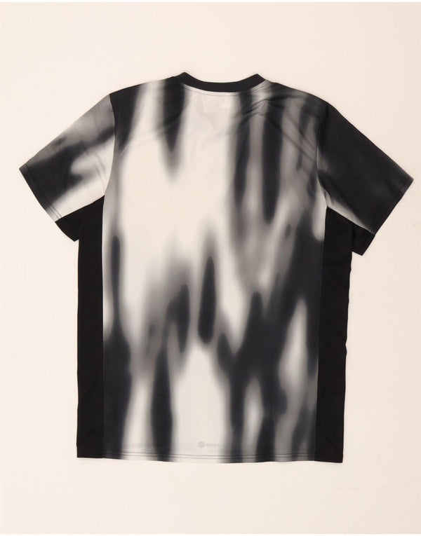 Adidas Mens Aeroready T-Shirt Top Medium Black Tie Dye