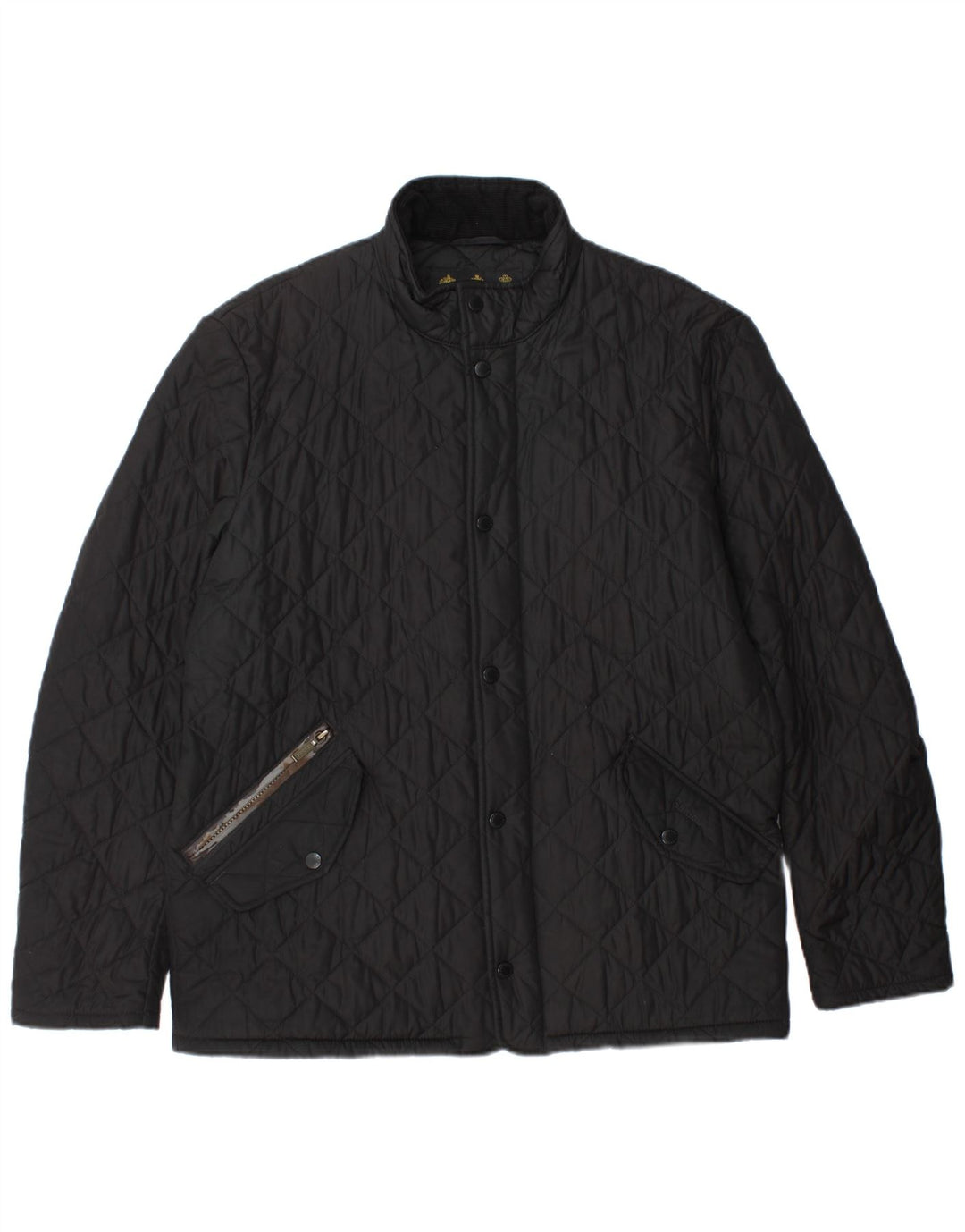 BARBOUR Mens Quilted Jacket UK 40 Large Black