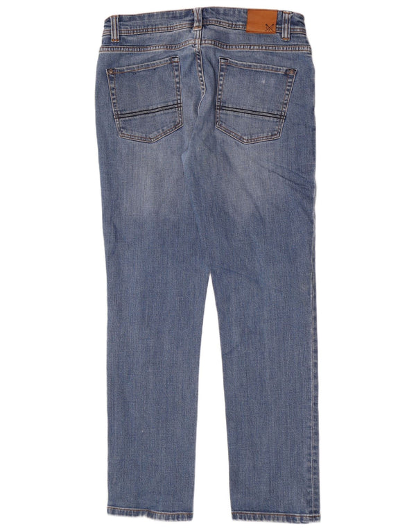 Crew Clothing Женские прямые джинсы W34 L32, синий хлопок