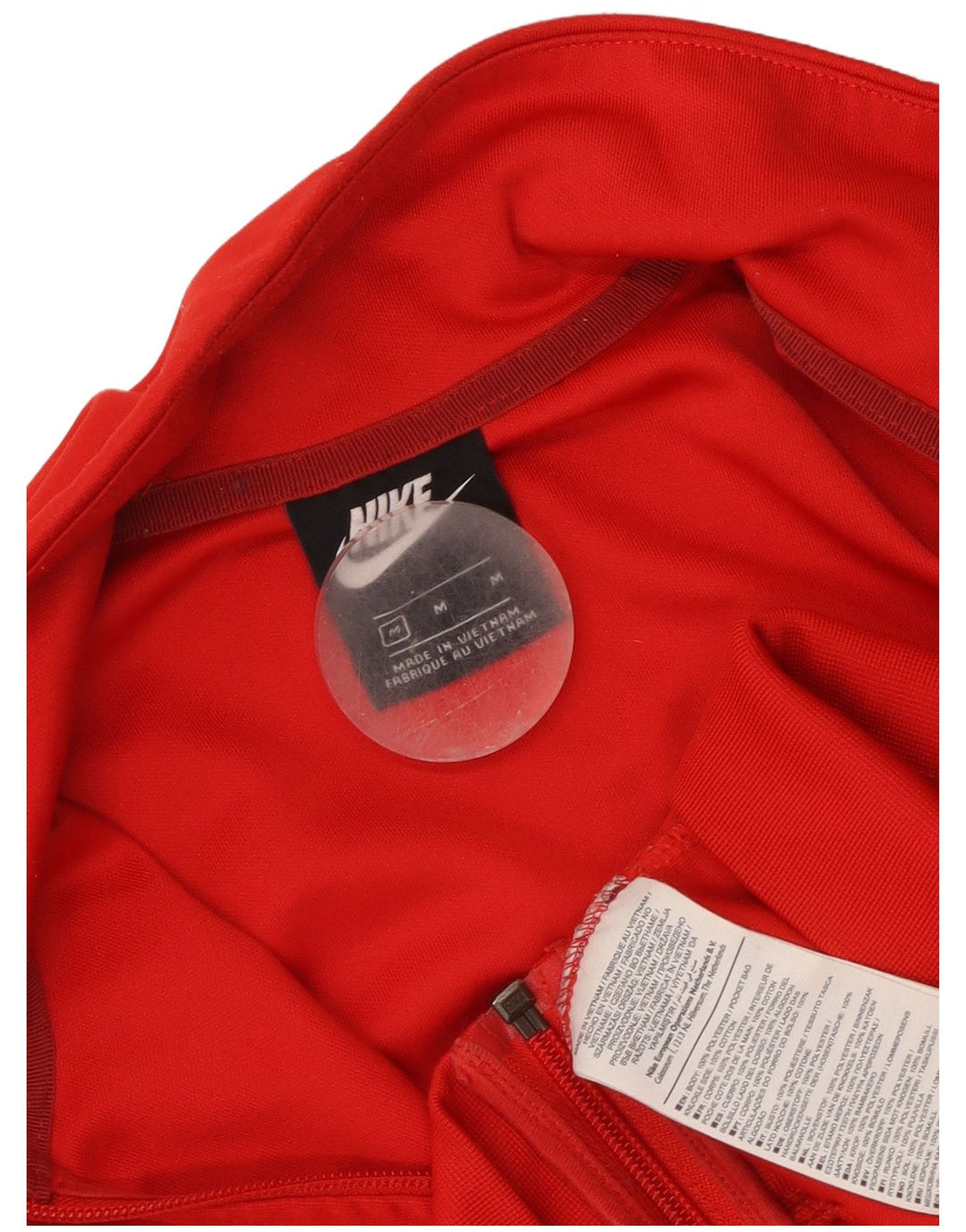 Мужской спортивный костюм Nike с графическим рисунком, верхняя куртка, средний красный полиэстер с цветными блоками