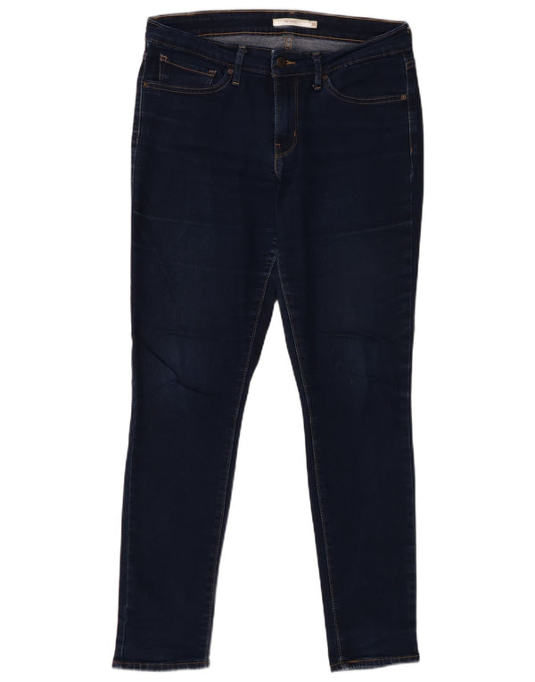 Женские джинсы скинни Levi's 711 W30 L30 темно-синие, хлопок