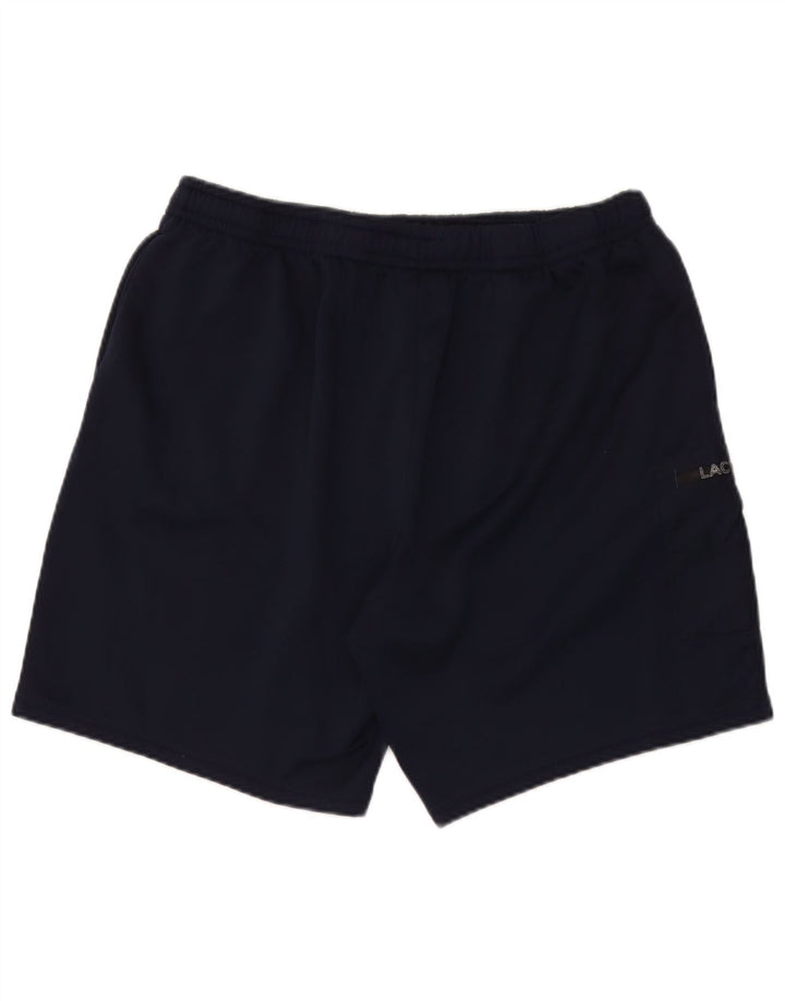 Lacoste Мужские спортивные шорты-карго стандартного кроя, размер 7, 2XL, темно-синий, полиэстер