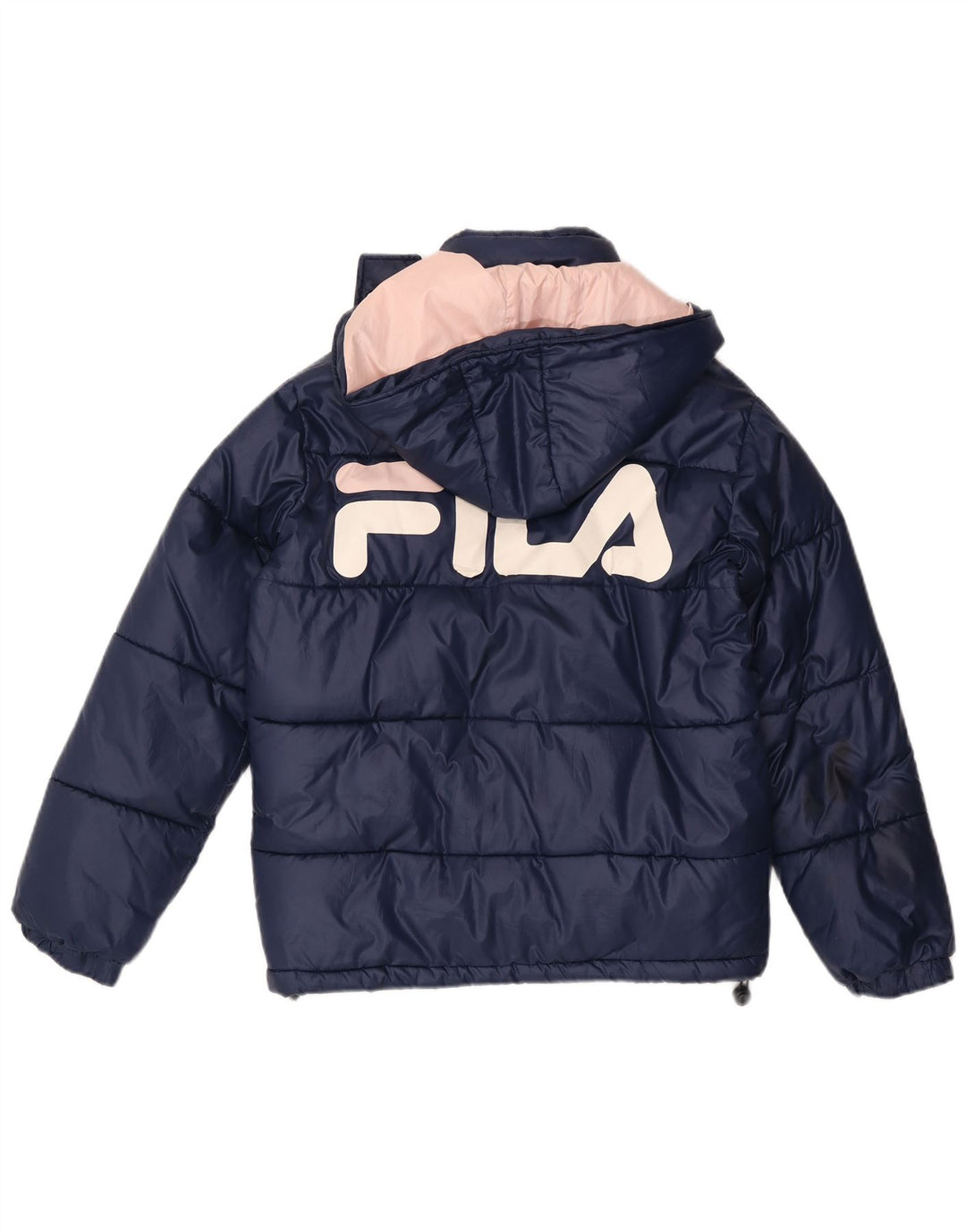 Fila Женская утепленная куртка оверсайз с графическим рисунком UK 6 XS Темно-синий полиэстер