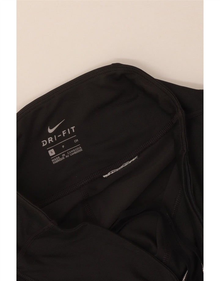 Женские леггинсы NIKE Dri Fit UK 8, маленькие черные