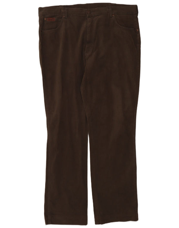 Мужские прямые повседневные брюки Wrangler Texas W40 L34, хлопок цвета хаки