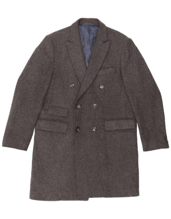 Мужское двубортное пальто Gant UK 40, большая серая шерсть