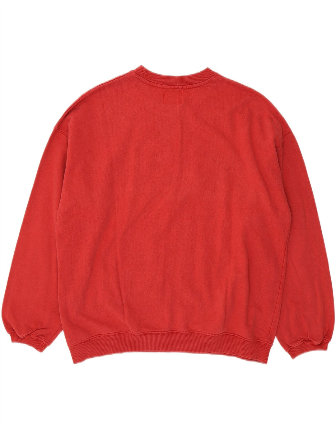 PULL & BEAR Womens Oversized Sweatshirt Jumper Small Red