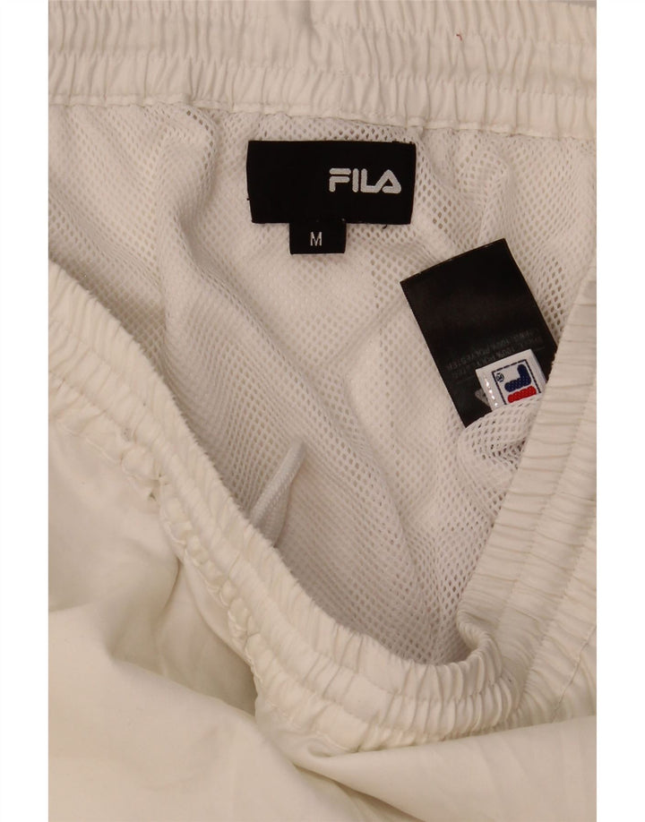 Fila Мужские спортивные шорты из полиэстера среднего размера в белую полоску
