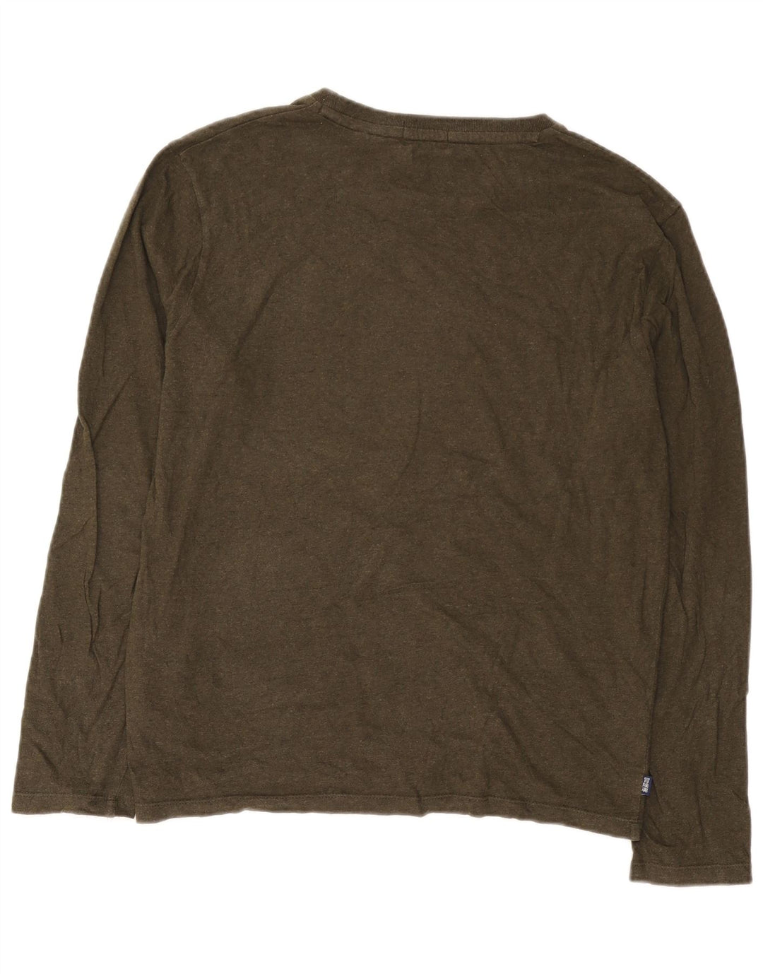 Мужской топ Superdry с длинным рукавом XL, цвет хаки, хлопок