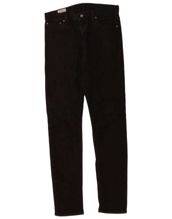 Мужские зауженные джинсы LEVI'S 512 W30 L34, черный хлопок